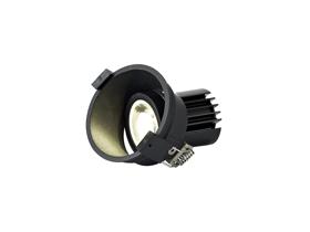 DM201674  Bania A 9 Powered by Tridonic  9W 4000K 890lm 24° CRI>90 LED Engine, 250mA Black Adjustable Recessed Spotlight, IP20